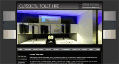 Desktop Screenshot of classicaltoilethire.co.uk